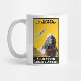 South Africa Vintage Travel Poster 1934 Mug